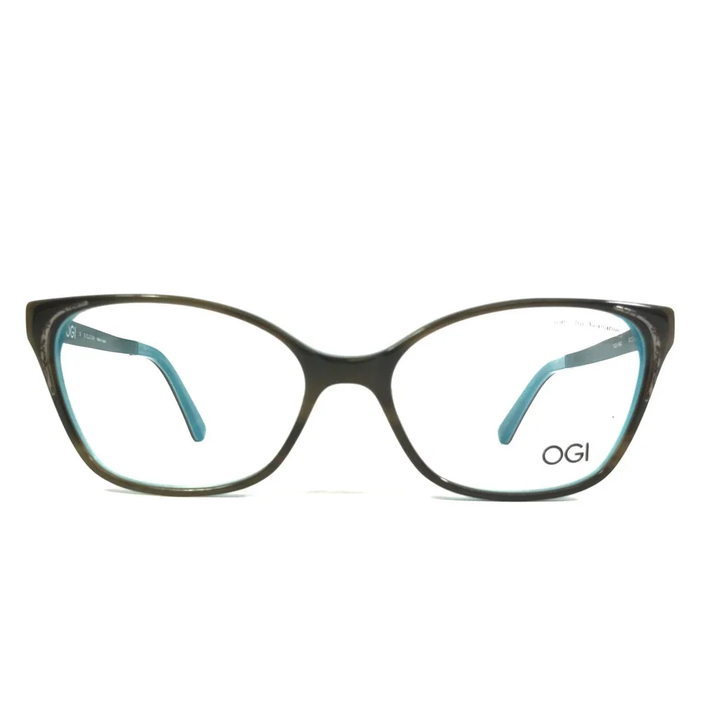 OGI Eyeglasses Frames EVOLUTION 9221/1982 Teal Coffee Blue Brown 53-16-140